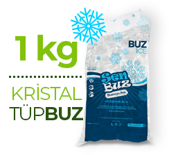 1 kg Kristal Tüp Buz