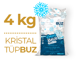 4 kg Kristal Tüp Buz